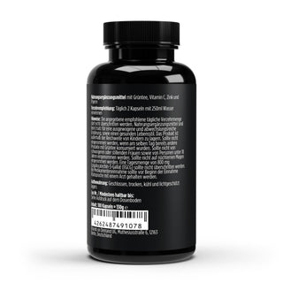 Grüntee Extrakt 1000mg + Zink/C/Piperin - 180 vegane Kapseln