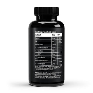 Grüntee Extrakt 1000mg + Zink/C/Piperin - 180 vegane Kapseln